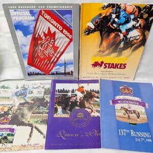 WOODBINE ONTARIO CANADA RACETRACK PROGRAM LOT OF 5 VINTAGE BREEDERS CUP BOOKS